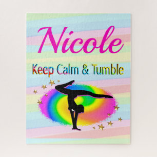 CALM- UND TUMBLE GYMNASTICS-DESIGN behalten Puzzle