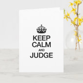 CALM UND URTEIL behalten Karte (Gelbe Blume)