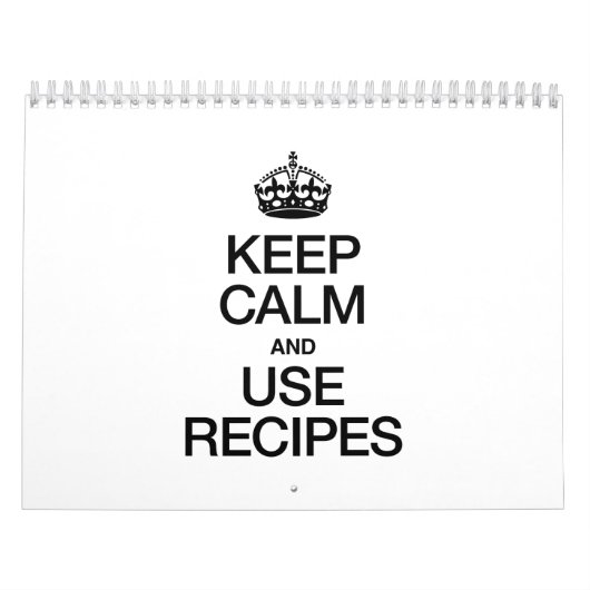 CALM- UND USE-REZEPTE behalten Kalender (Titelbild)
