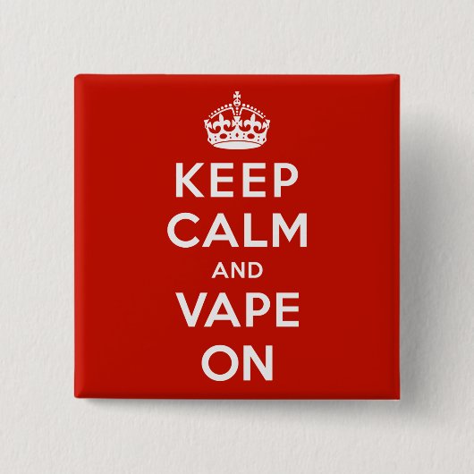 Calm und Vape auf Behalten Button (Vorderseite)