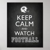 CALM- UND WATCH FOOTBALL-SCHREIBKALTE behalten Poster (Vorne)