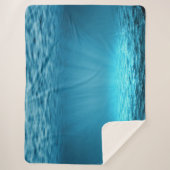 Calm Underwater Blue Ocean Light Sherpadecke (Vorderseite)