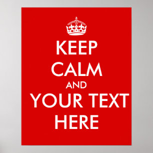Calm-Vorlage hinzufügen Benutzerdefiniert Text beh Poster