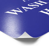 Calm Wash Hands behalten 65 Fotodruck (Ecke)