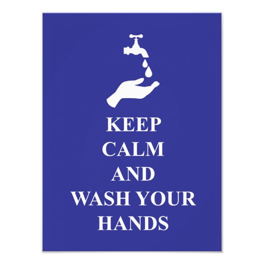 Calm Wash Hands behalten 65 Fotodruck (Vorne)