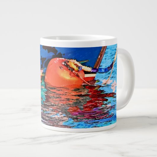 CALM WASSER Jumbo-Tasse (Vorderseite Rechts)