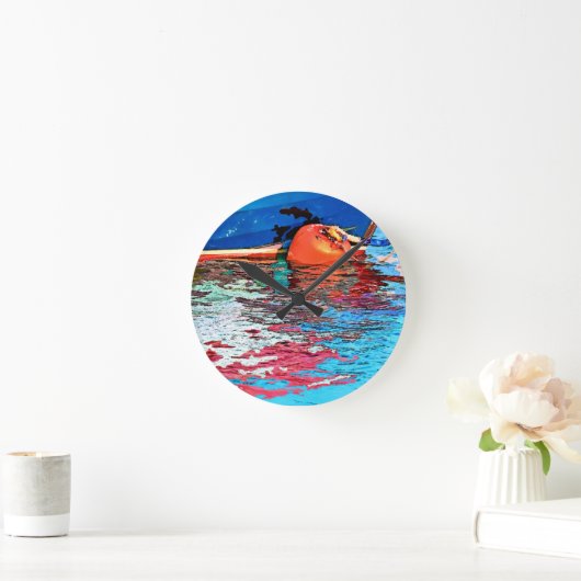 CALM WASSER RUNDE WANDUHR (Zuhause)