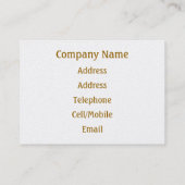 CALM WASSER VISITENKARTE (Rückseite)