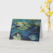 Calm Water Greeting Card Karte (Gelbe Blume)