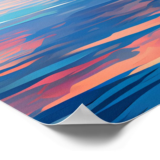 Calm Waters | AI Poster (Ecke)