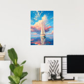 Calm Waters | AI Poster (Heimbüro)