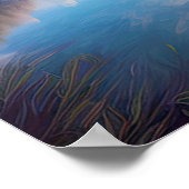 Calm Waters and Sakura Delights Poster (Ecke)