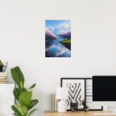 Calm Waters and Sakura Delights Poster (Heimbüro)