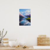 Calm Waters and Sakura Delights Poster (Küche)