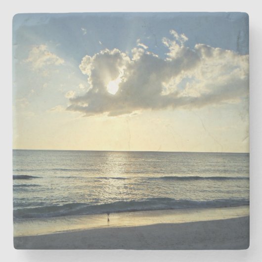 Calm Waters at Sunrise Steinuntersetzer (Vorderseite)