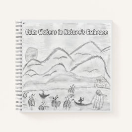 'Calm Waters in Nature's Embrace' Spiral Notebook Notizblock