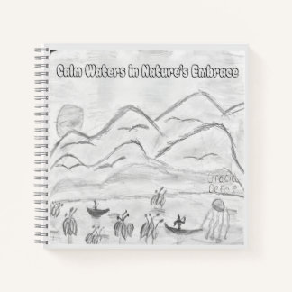 'Calm Waters in  Nature's Embrace' Spiral Notebook Notizblock