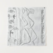 'Calm Waters in Nature's Embrace' Tapestry Wandteppich (Vorderseite (Horizontal))