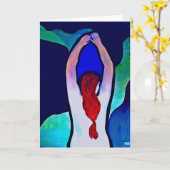 'Calm Waters' Karte (Gelbe Blume)