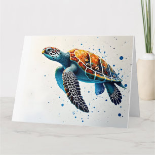 Calm Waters: Meeresschildkröten feiern Karte