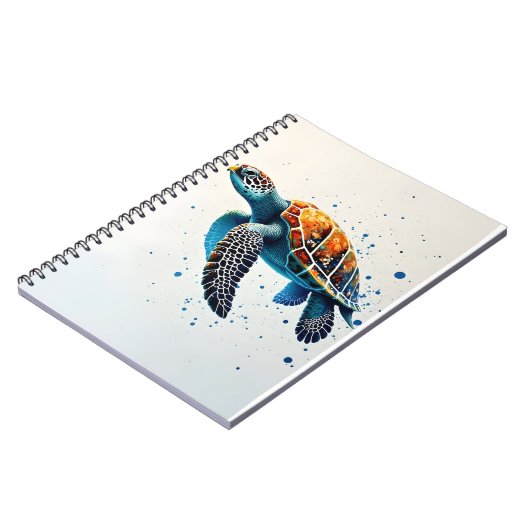 Calm Waters: Meeresschildkröten feiern Notizblock (Linke Seite)
