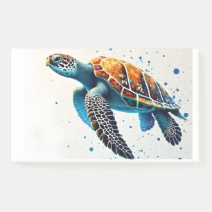 Calm Waters: Meeresschildkröten feiern Post-it Klebezettel