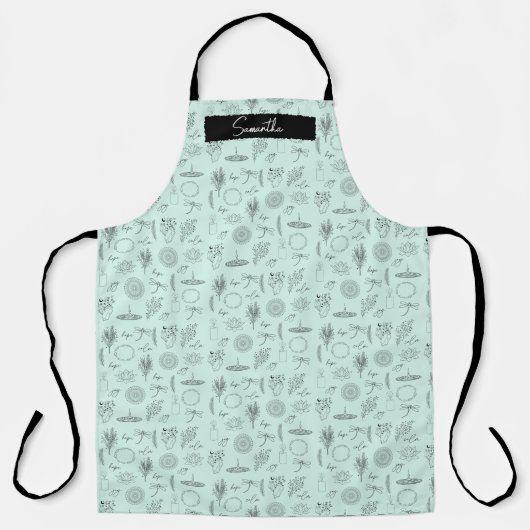 Calm & Wellness-Inspired for Home, Spa, or Studio Schürze (Vorderseite)