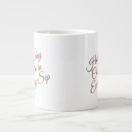 Calm Winter Mug – Cozy Minimal Design Jumbo-Tasse