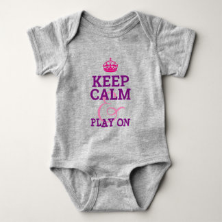 CALM Wisdom Quote Graphic behalten Baby Strampler