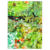 Calm yellow abstract clipboard,sunshiny abstract klemmbrett (Rückseite)