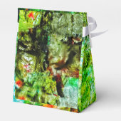 Calm yellow abstract Favor Box,Smooth textured art Geschenkschachtel (Rückseite)