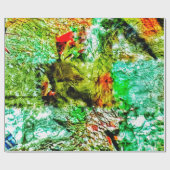 Calm yellow abstract Wrapping Paper,Dazzling shine Geschenkpapier (Flach)