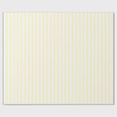 ** Calm Yellow Minimalist Stripes Geschenkpapier (Flach)