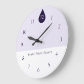 Calm Yoga Wall Clock Große Wanduhr (Winkel)