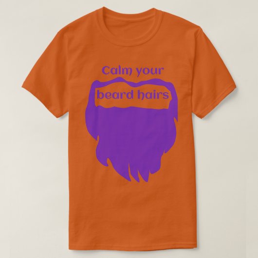 Calm your bear Purple Classic TShirt (Design vorne)
