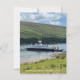 Calmac Ferry in Rubodach, Insel Bute, Schottland Postkarte