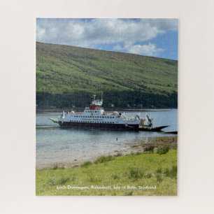 Calmac Ferry in Rubodach, Insel Bute, Schottland Puzzle