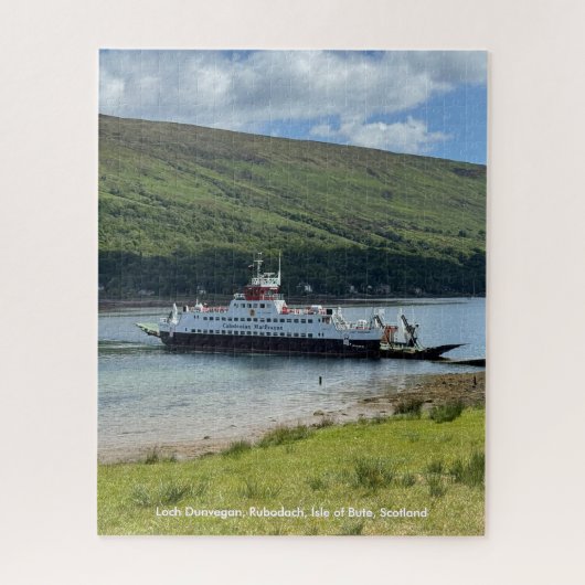 Calmac Ferry in Rubodach, Insel Bute, Schottland Puzzle (Vertikal)