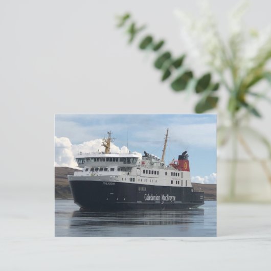 Calmac Ferry Sailing Islay in Schottland Postkarte (Stehend Vorderseite)