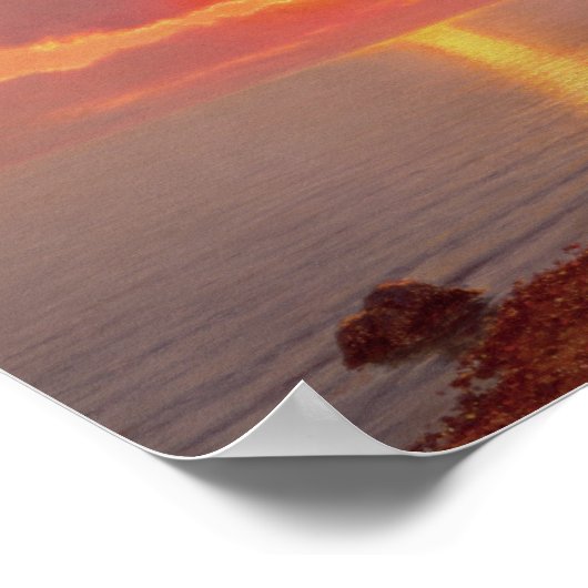 Calme de Soir, Cote d'Azur Poster (Ecke)