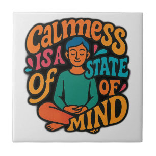 Calmess ist ein Staat des Geistes - die Yogi Zen v Fliese