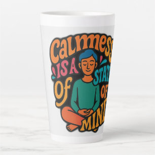 Calmess ist ein Staat des Geistes - die Yogi Zen v Milchtasse