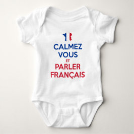 Calmez Vous et Parler Français Baby Strampler