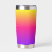 Calming Abend Gradient Personalisieren Thermobecher (Rückseite)