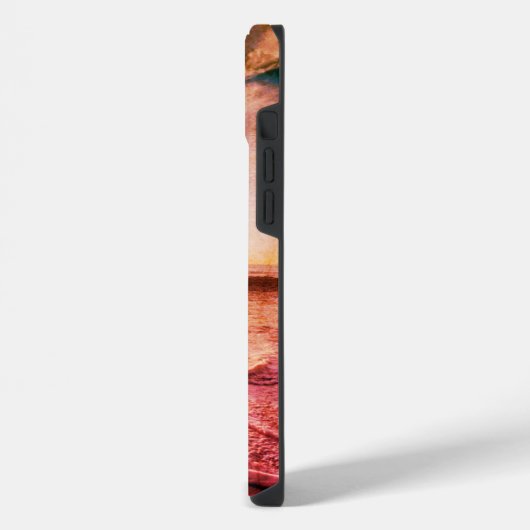 Calming Beach Scene Bird Sea iPhone Hülle (Linke Seite)