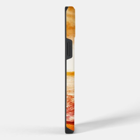 Calming Beach Scene Bird Sea iPhone Hülle (Rechte Seite)