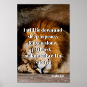 Calming Bible Verse Psalm 4 Poster (Vorne)
