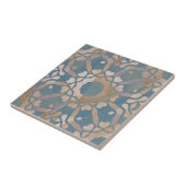 Calming Blue Beige White Distressed Geometric Fliese (Seite)