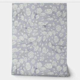 Calming Blue Floral Waters Baby Kinderzimmer Tapete