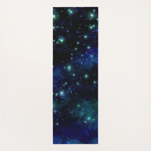 Calming Blue Galaxy Yogamatte (Rückseite)